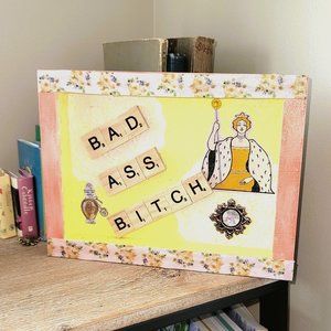 Snarky Sarcastic Funny Saying Home Decor. Wood Shadow Box.